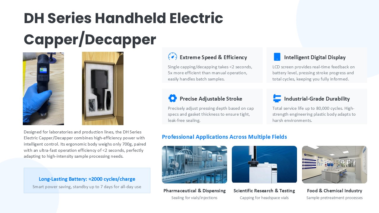 Electric Capper/Decapper handheld electric capper